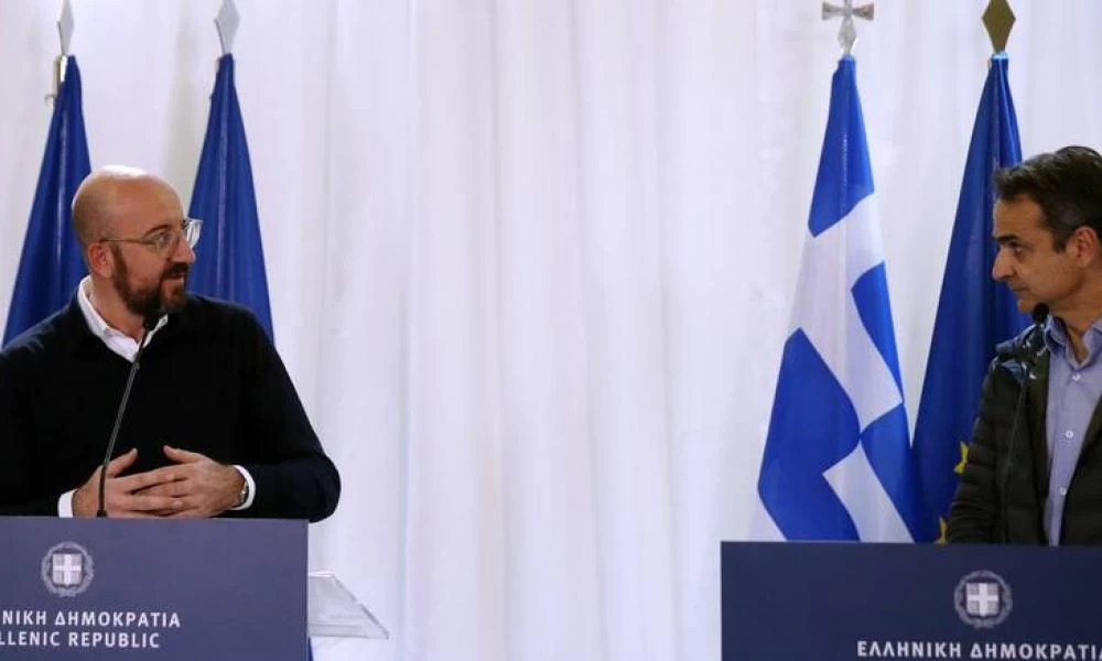 Δείτε ζωντανά τις κοινές δηλώσεις Μητσοτάκη-Μισέλ από το Μέγαρο Μαξίμου